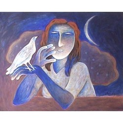 Lady with Bird